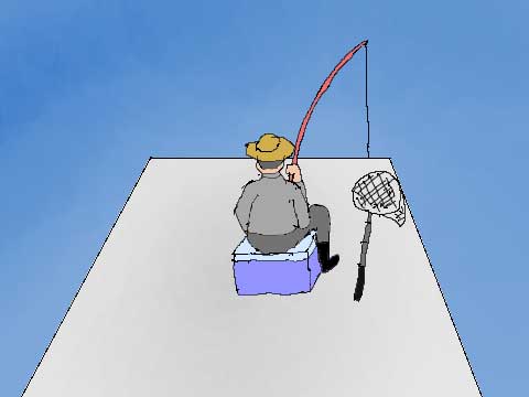 海釣りのイラスト